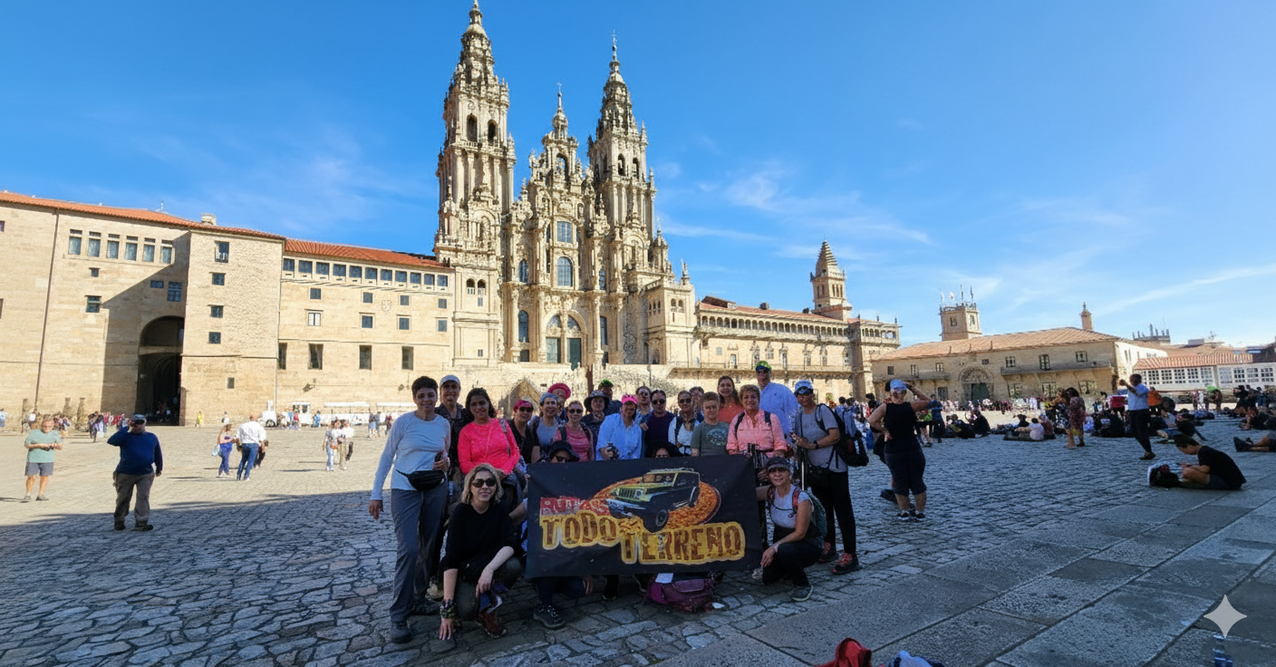 camino de santiago con rutas todo terreno